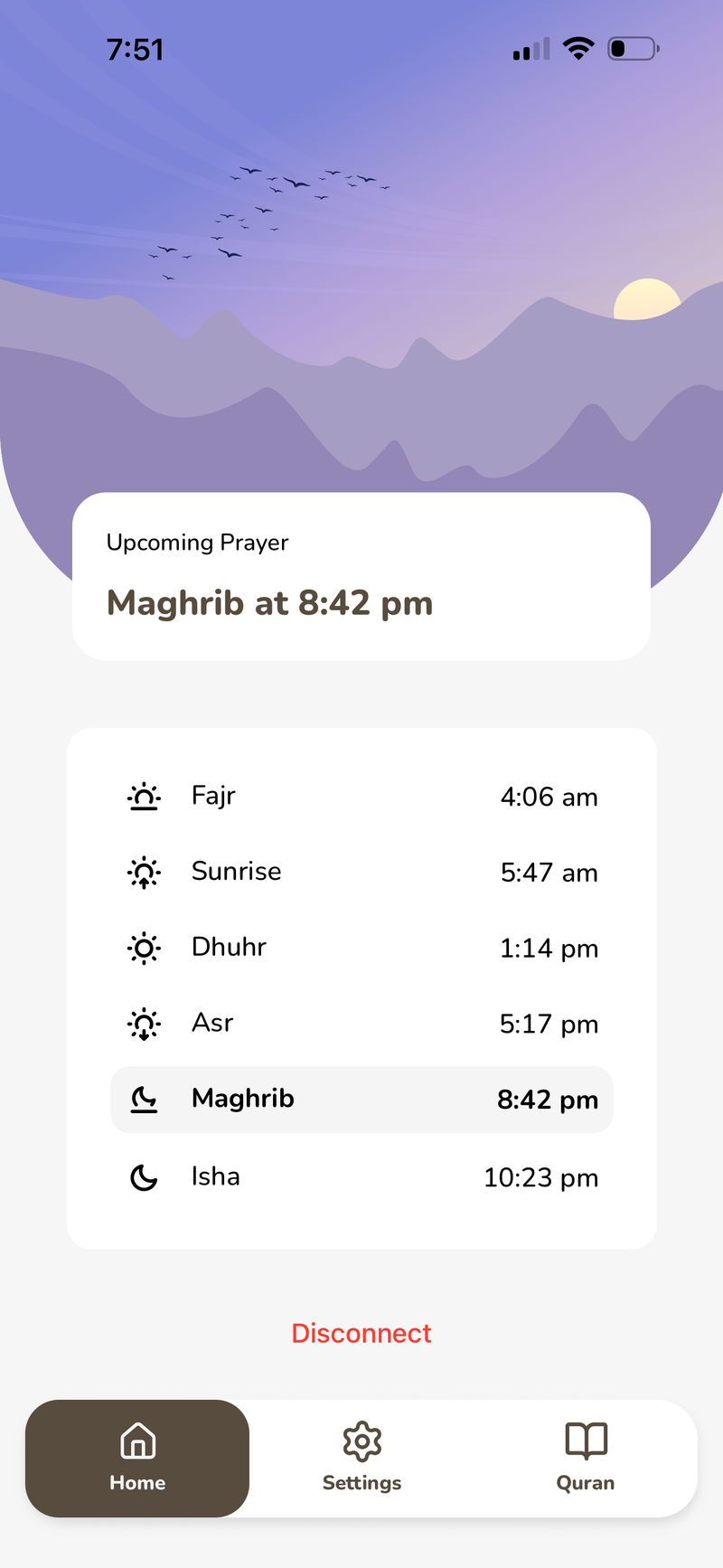 MyAthanClock app preview